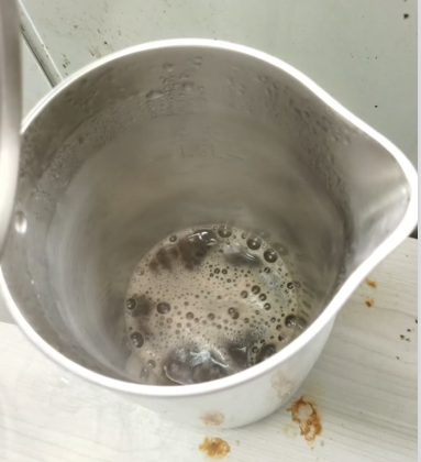 柠檬酸去水垢使用状态